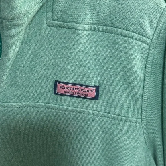 Vineyard Vines Light Green Quarter-Zip Sweater - Picture 2 of 5